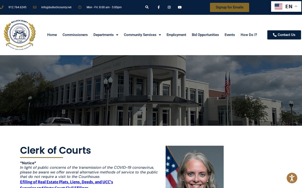 Bulloch County judicial office directory
