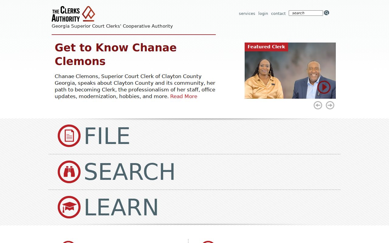 Georgia Superior Court Clerks Cooperative Authority official website