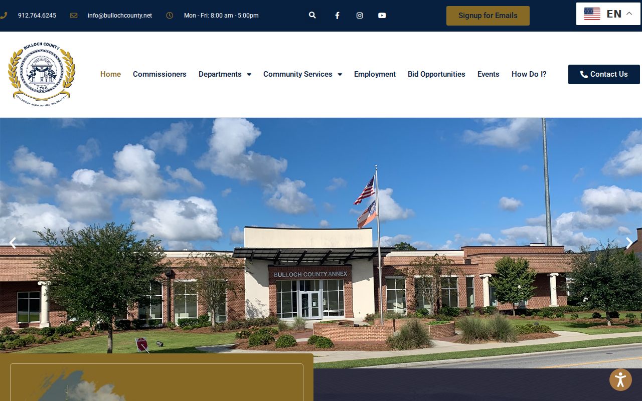 Official Bulloch County government directory